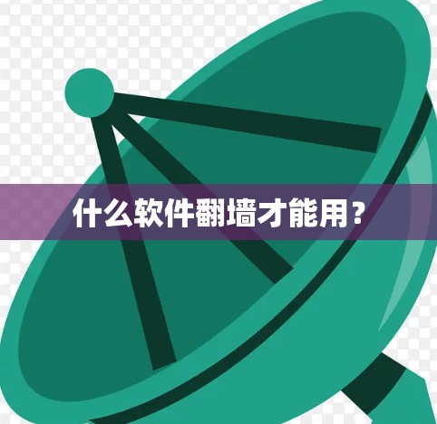 什么软件翻墙才能用? 什么软件翻墙才能用?