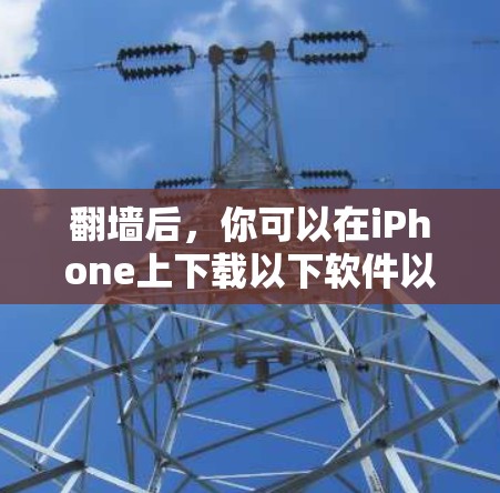 翻墙后，你可以在iPhone上下载以下软件以实现保护和管理功能