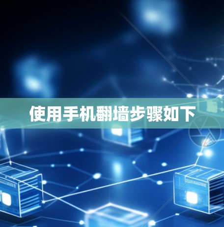 使用手机翻墙步骤如下
