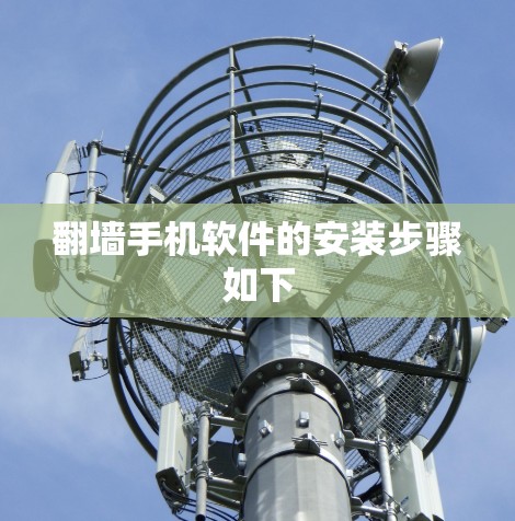 翻墙手机软件的安装步骤如下