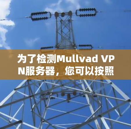 为了检测Mullvad VPN服务器，您可以按照以下步骤进行操作