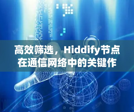 高效筛选，Hiddify节点在通信网络中的关键作用