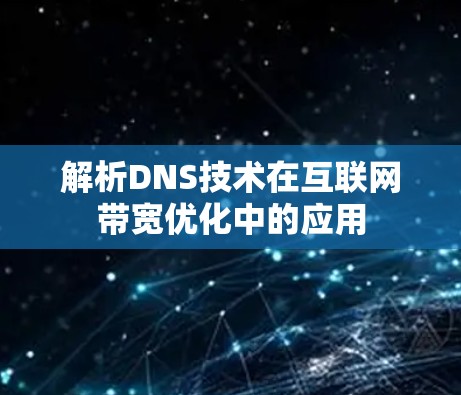 解析DNS技术在互联网带宽优化中的应用